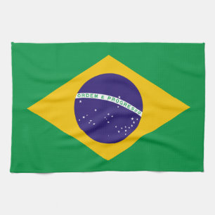 ブラジル国旗 キッチンタオル