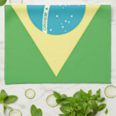 ブラジル国旗 キッチンタオル (折り畳み)