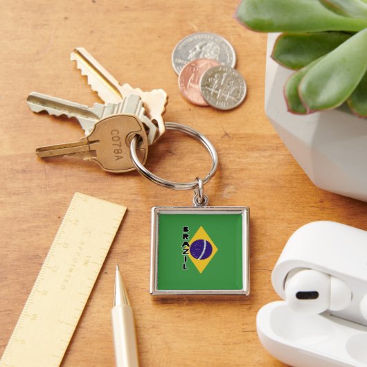 ブラジル国旗 キーホルダー (デスク)