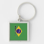 ブラジル国旗 キーホルダー (正面)
