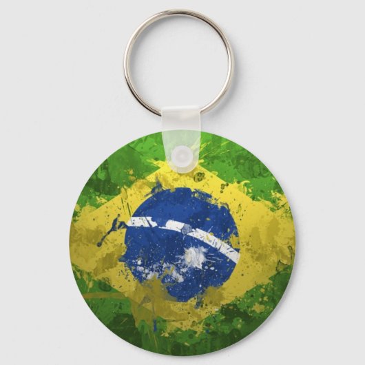 ブラジル国旗 –  キーホルダー (正面)