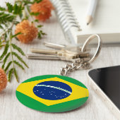 ブラジル国旗 キーホルダー (側面)