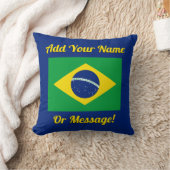 ブラジル国旗 クッション (ブランケット)