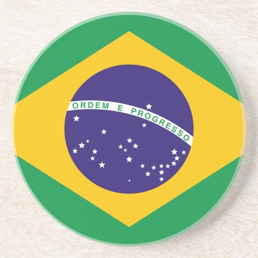ブラジル国旗 コースター (正面)