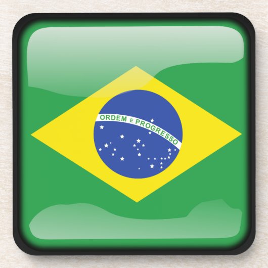 ブラジル国旗 コースター (正面)
