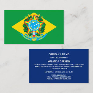 ブラジル国旗・コート・オブ・アームズ、ブラジル国旗 名刺