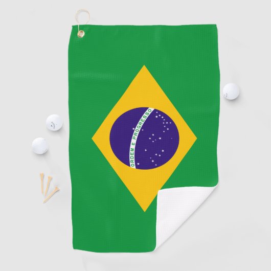 ブラジル国旗 ゴルフタオル (インサイチュ)