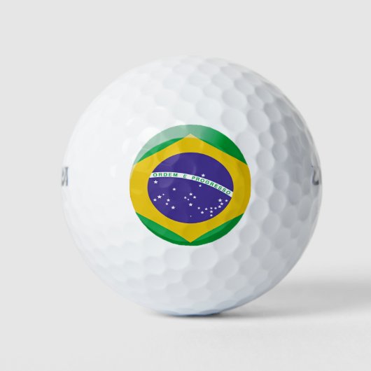 ブラジル国旗 ゴルフボール (正面)