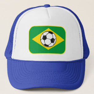 ブラジル国旗 サッカースケッチ キャップ