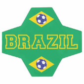 ブラジル国旗 サッカーボール (フラット)