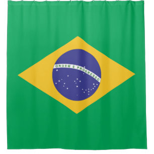 ブラジル国旗 シャワーカーテン