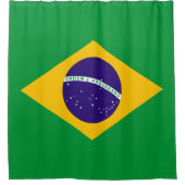 ブラジル国旗 シャワーカーテン (正面)