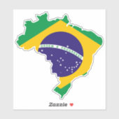ブラジル国旗 シール (シート)