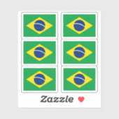 ブラジル国旗 シール (シート)