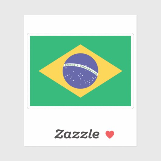 ブラジル国旗 シール (シート)