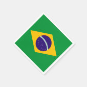 ブラジル国旗 スタンダードカクテルナプキン (角)