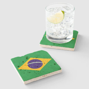 ブラジル国旗 ストーンコースター