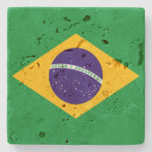ブラジル国旗 ストーンコースター (正面)