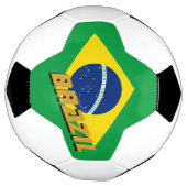 ブラジル国旗/スポーツ サッカーボール (回転)