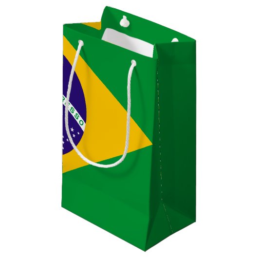 ブラジル国旗 スモールペーパーバッグ (正面アングル)