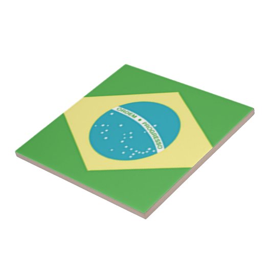 ブラジル国旗 タイル (側面)
