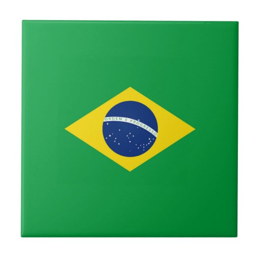ブラジル国旗 タイル (正面)