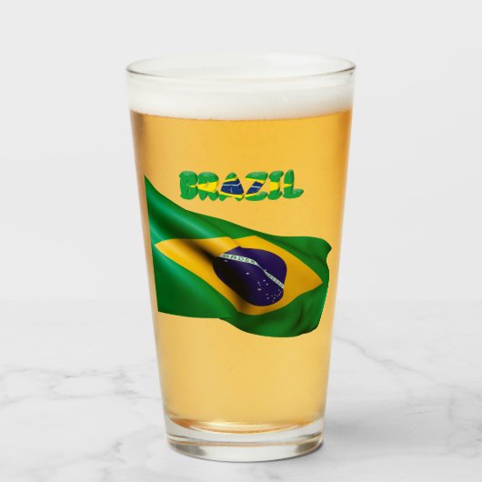 ブラジル国旗        タンブラーグラス (ドリンク正面)