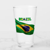 ブラジル国旗        タンブラーグラス (正面)
