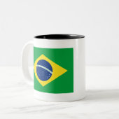 ブラジル国旗 ツートーンマグカップ (正面左)