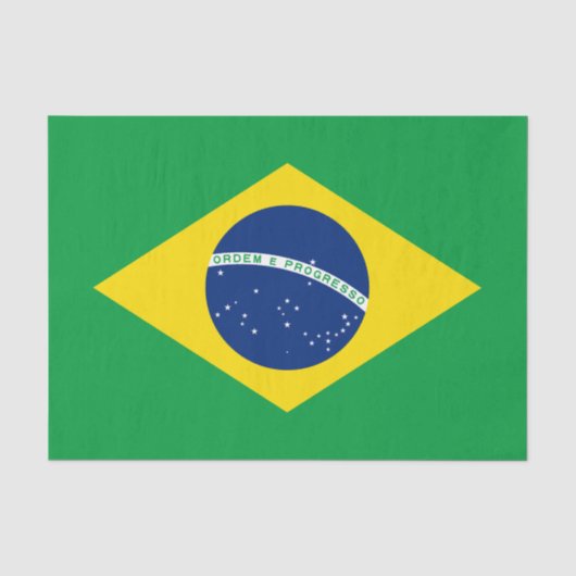 ブラジル国旗 ティッシュペーパー 薄葉紙 (正面)