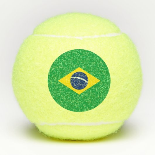 ブラジル国旗 テニスボール (正面)