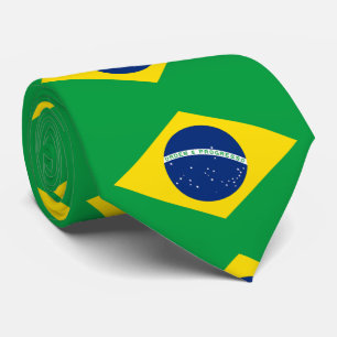 ブラジル国旗 ネクタイ