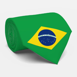 ブラジル国旗 ネクタイ