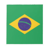 ブラジル国旗 ノートパッド (正面)