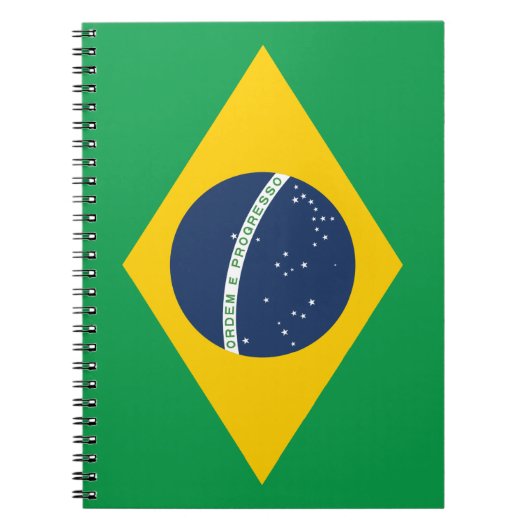 ブラジル国旗 ノートブック (正面)