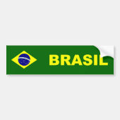 ブラジル国旗 バンパーステッカー (正面)