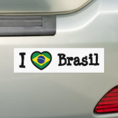 ブラジル国旗 バンパーステッカー (車上)