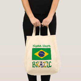 ブラジル国旗 パーソナライズ ヘリテージ トートバッグ