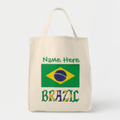 ブラジル国旗 パーソナライズ ヘリテージ トートバッグ (正面)