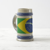 ブラジル国旗 ビールジョッキ (正面左)