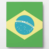 ブラジル国旗 フォトプラーク (正面)