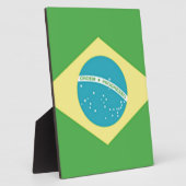 ブラジル国旗 フォトプラーク (側面)