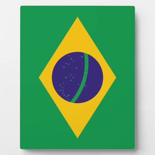 ブラジル国旗 フォトプラーク (正面)