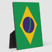 ブラジル国旗 フォトプラーク (側面)