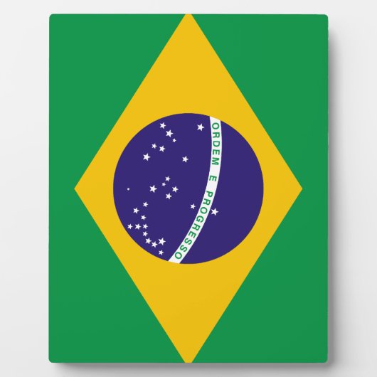 ブラジル国旗 フォトプラーク (正面)