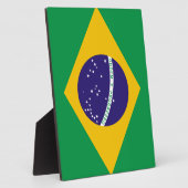 ブラジル国旗 フォトプラーク (側面)