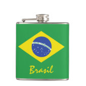 ブラジル国旗 フラスク (正面)
