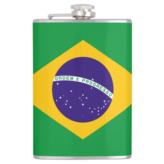 ブラジル国旗 フラスク (正面)