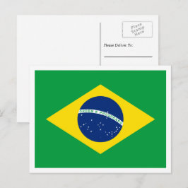 ブラジル国旗、ブラジル国旗 ポストカード