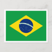 ブラジル国旗、ブラジル国旗 ポストカード (正面)